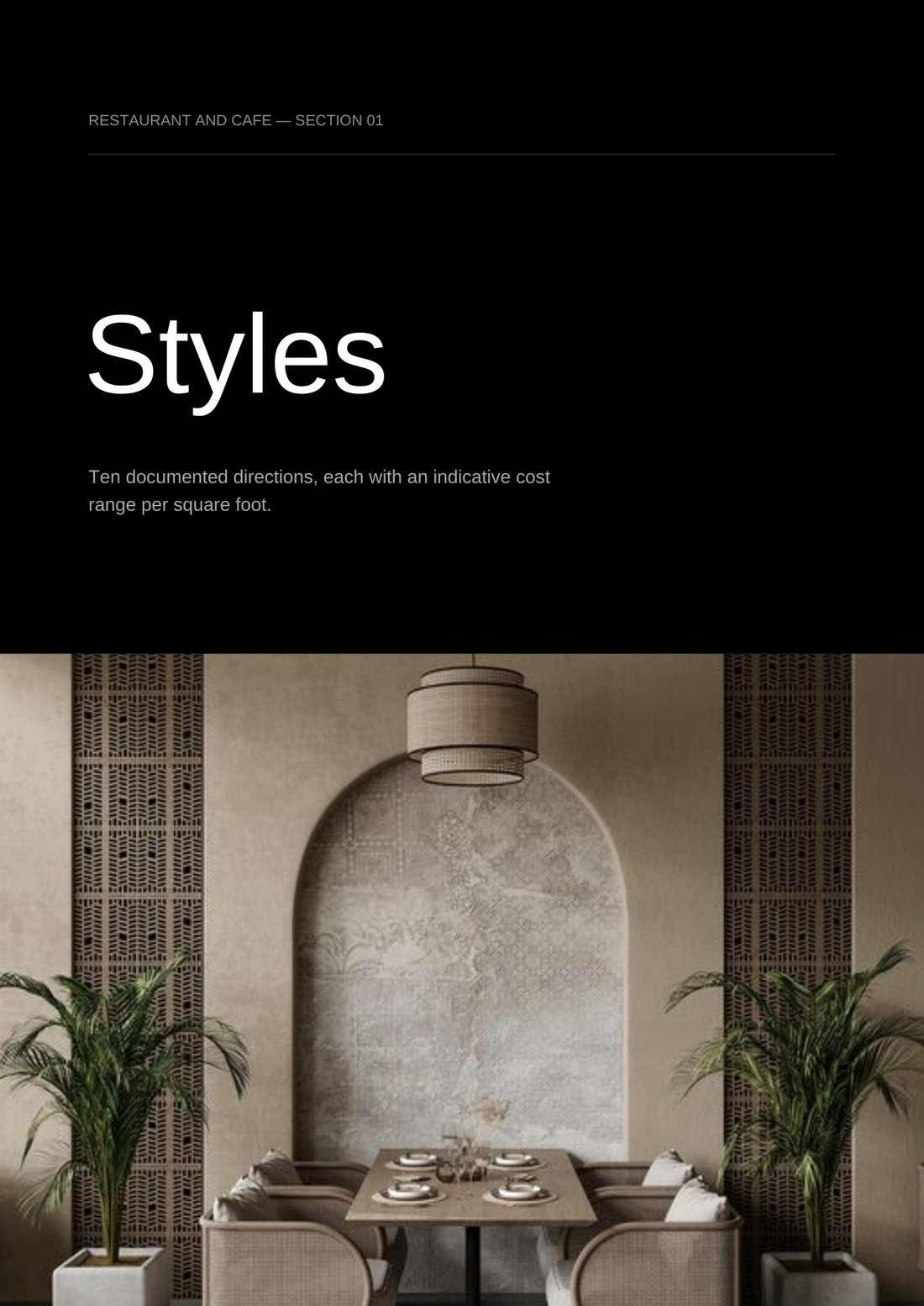 Styles page